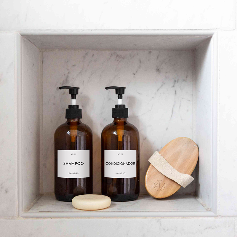Etiqueta para Pote de Banheiro - Rótulo Minimalista em Adesivo Premium - etiquetas rotulos adesivos novo doma decor store 04 - Doma Decor Store